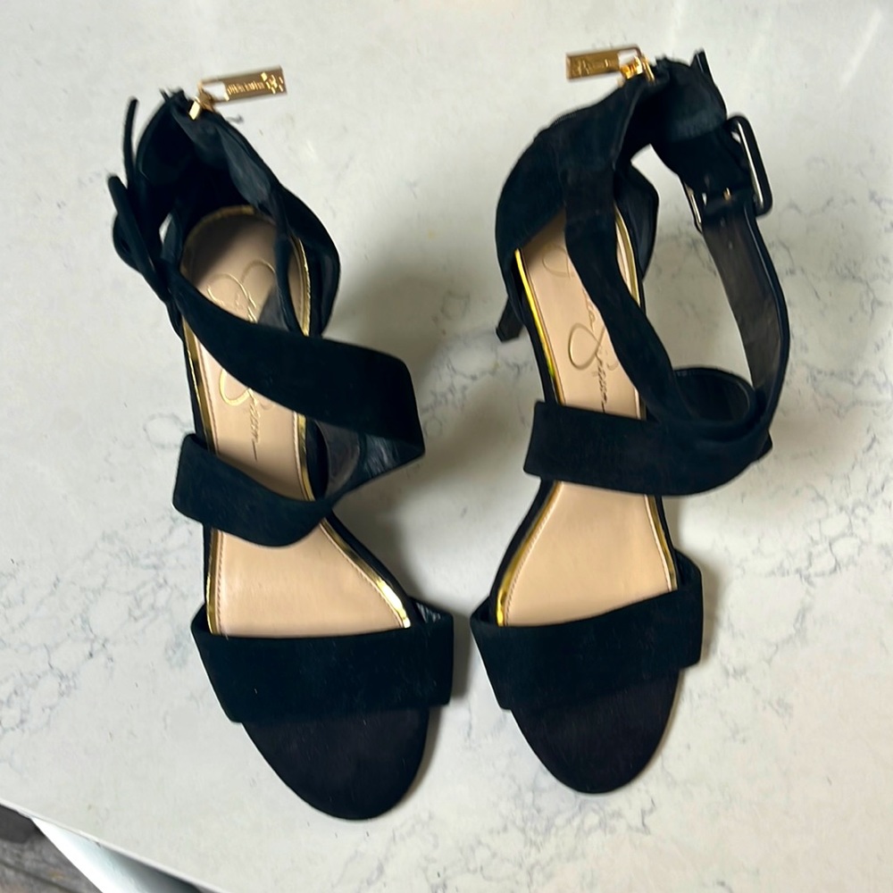 Jessica Simpson high heel sandals, size 8